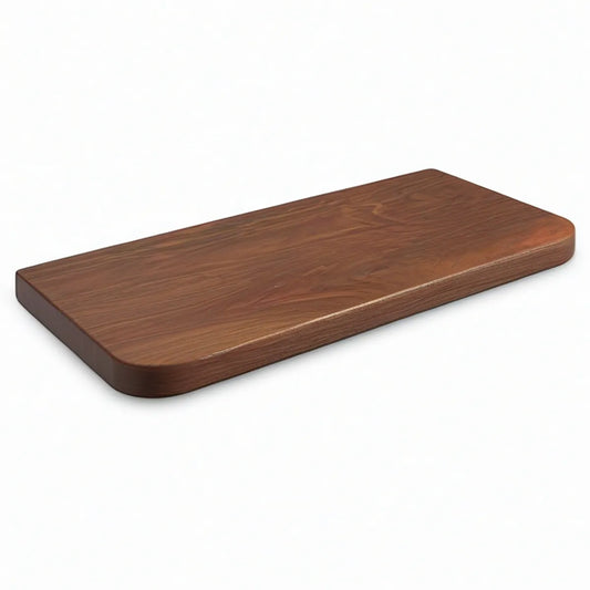 Prateleira de Parede Retangular em MDF Folheado a Nogueira 60 x 25 x 3 cm