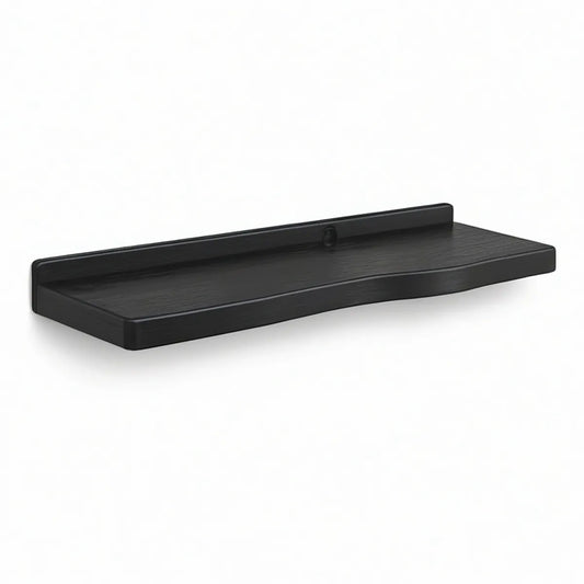 Prateleira Flutuante de Parede em MDF Preto 40 x 15 x 4,5 cm